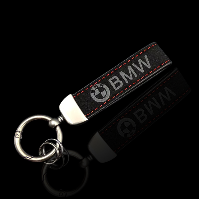 OEM-Style Premium Leather Keychain – for BMW Models