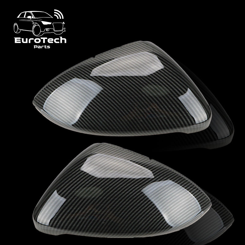 2 pieces for VW Golf GTI MK7 MK7.5 7 Golf 7 R Touran L Golf7 G exterior  mirror cover caps (carbon effect) ABS carbon fibre colour car mirror caps