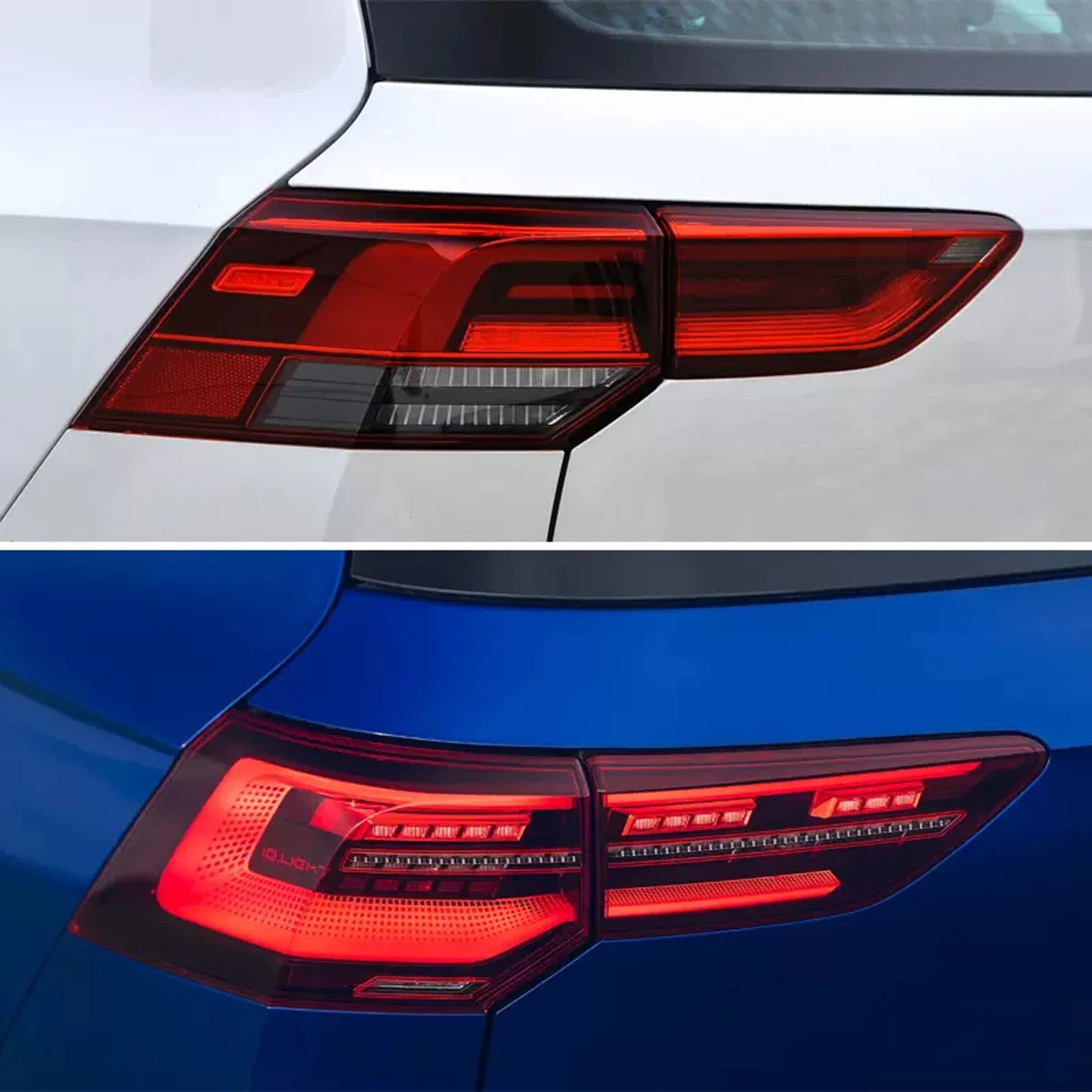 R Style LED Tail Lights for VW Golf 8 MK8 – Sequential Turn Signal Retrofit