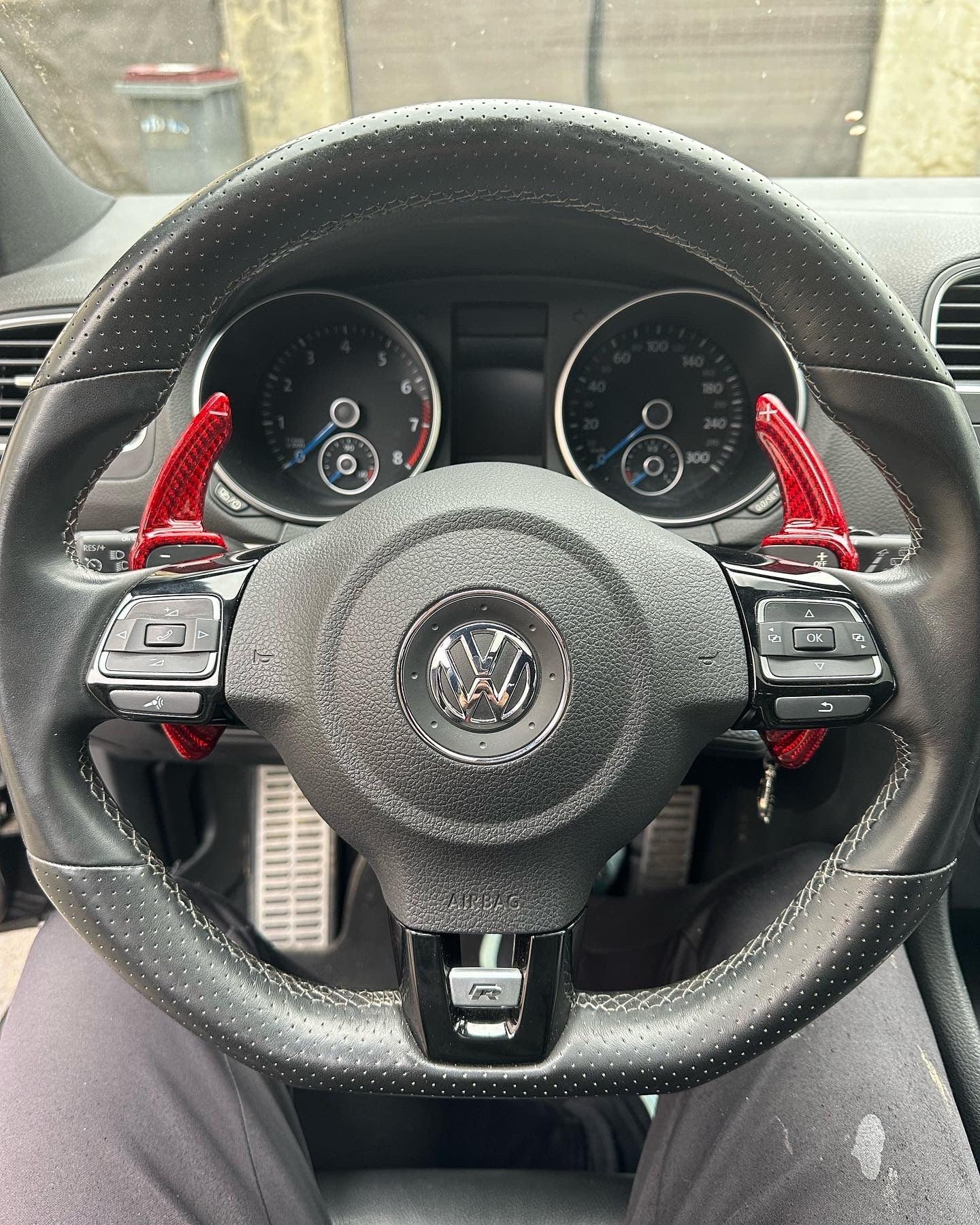 Volkswagen Carbon Fiber Paddle Shifter Extensions for MK5 & 6 GTI R