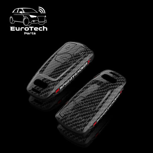 Audi Sport Carbon Fiber Car Key Case Cover Bag For Audi (Type B)