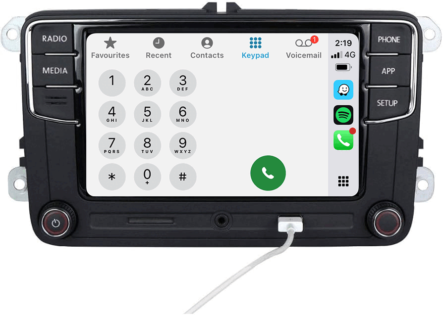 Genuine VW 6.5" RCD330 Radio for Golf, Scirocco, Tiguan, Passat, Polo, Caddy