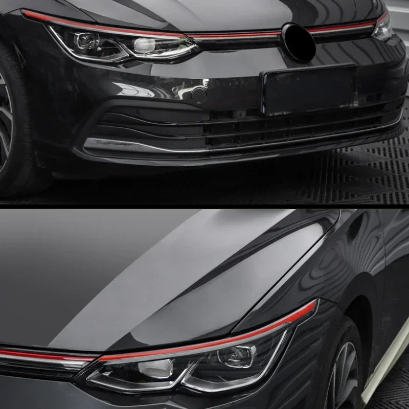 VW Golf 8 MK8 Headlight & Grille Decal Strips