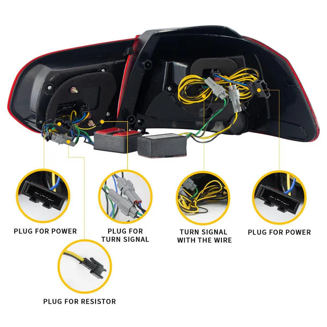 LuminousFlow Sequential Tail Lights Kit for VW Golf MK6