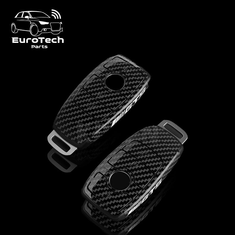 Mercedes AMG Carbon Fiber Car Key Case Cover Bag For Audi (Type B)