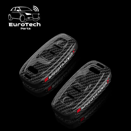 Audi Sport Carbon Fiber Car Key Case Cover Bag For Audi (Type A)