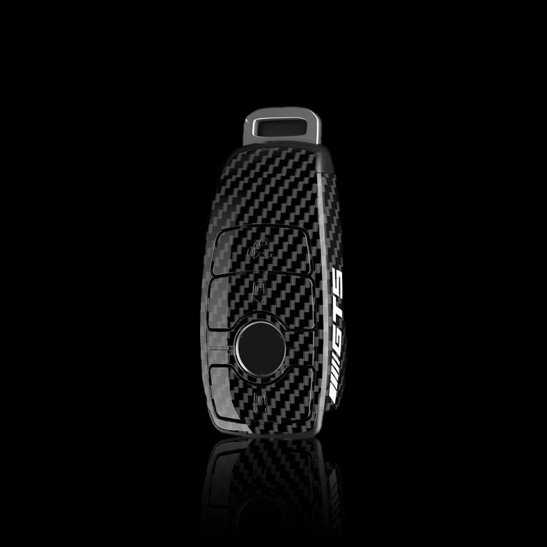 Mercedes AMG Carbon Fiber Car Key Case Cover Bag For Audi (Type B)