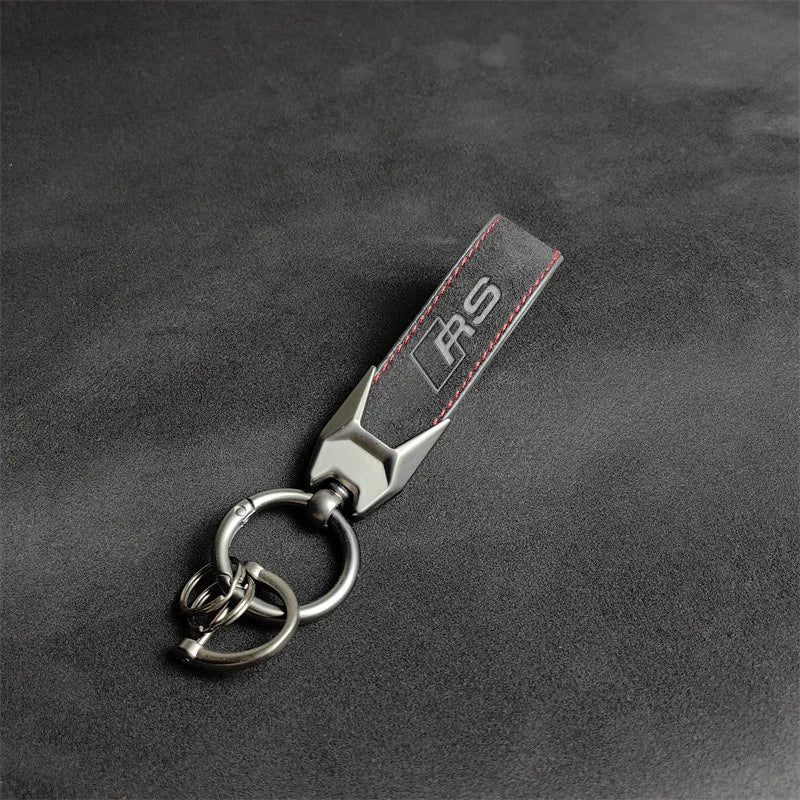 Premium Suede Keychain Pendant for Audi – RS, TT & A-Series Auto Accessories