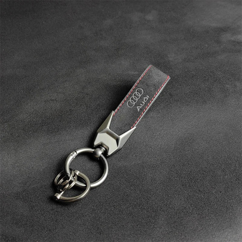 Premium Suede Keychain Pendant for Audi – RS, TT & A-Series Auto Accessories