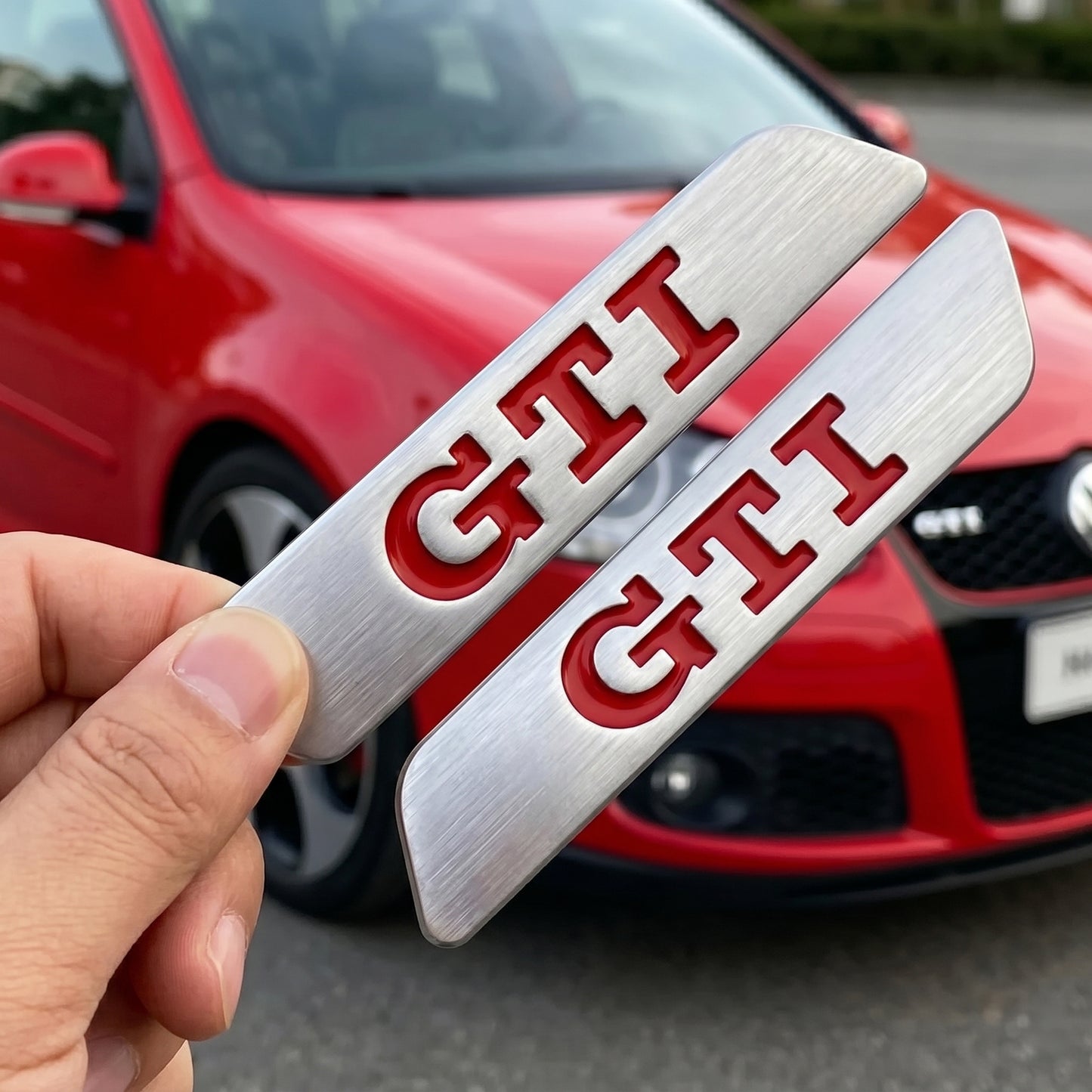 Premium Stainless Steel GTI Seat Adjustment Handle Insert Trim | VW Golf MK5 MK6