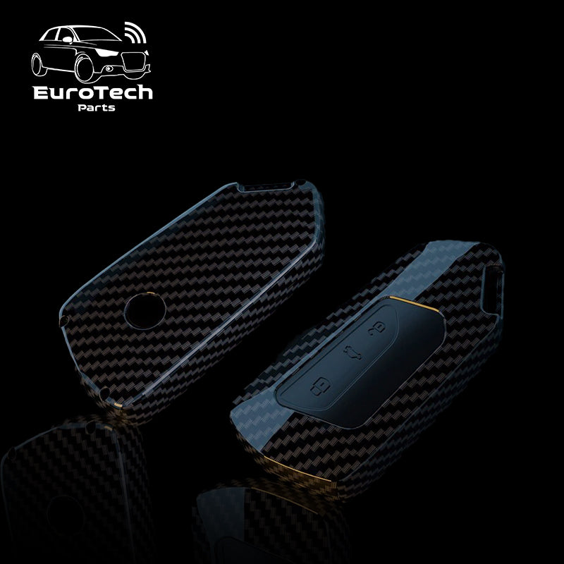 Carbon Fiber Car Key Case Cover For Volkswagen MK8