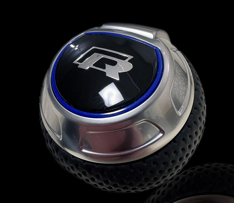 Custom Audi-Inspired Premium Leather Automatic Gear Shift Knob for VW Golf R GTI