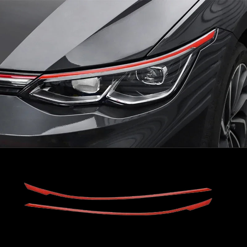VW Golf 8 MK8 Headlight & Grille Decal Strips