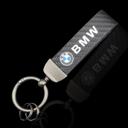 OEM-Style Premium Leather Keychain – for BMW Models