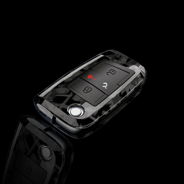 Carbon Fiber Car Key Case Cover For Volkswagen MK7