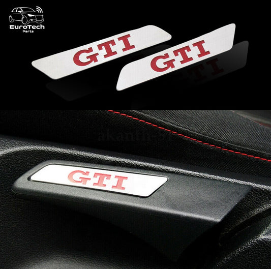 Premium Stainless Steel GTI Seat Adjustment Handle Insert Trim | VW Golf MK5 MK6