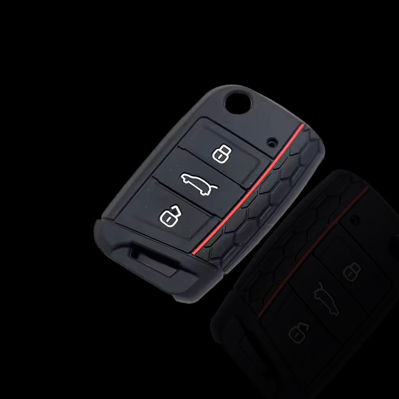 Honeycomb Silicone Key Case Cover for VW Golf 7 / 7.5 GTI