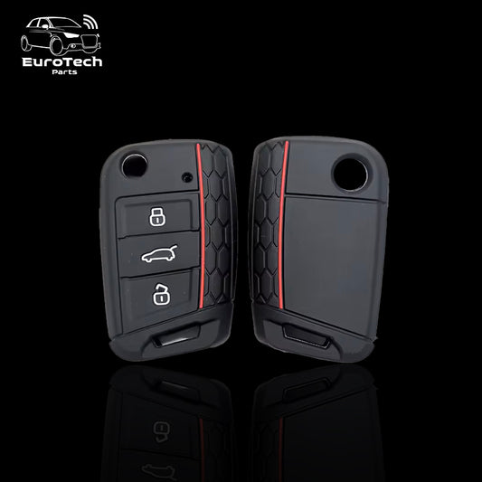 Honeycomb Silicone Key Case Cover for VW Golf 7 / 7.5 GTI