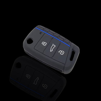 Honeycomb Silicone Key Case Cover for VW Golf 7 / 7.5 GTI
