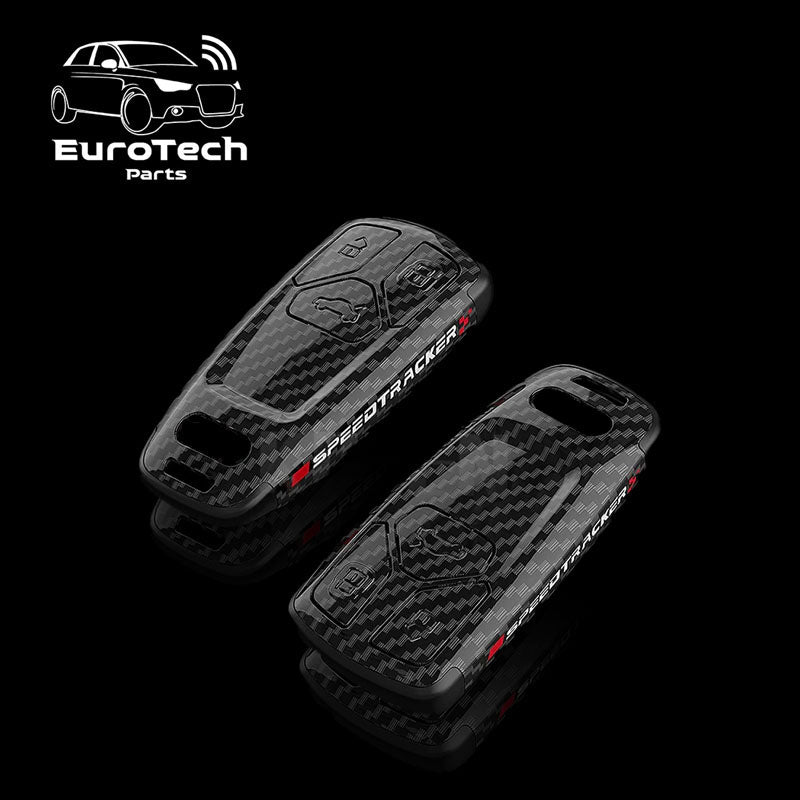 Audi Sport Carbon Fiber Car Key Case Cover Bag For Audi (Type B)