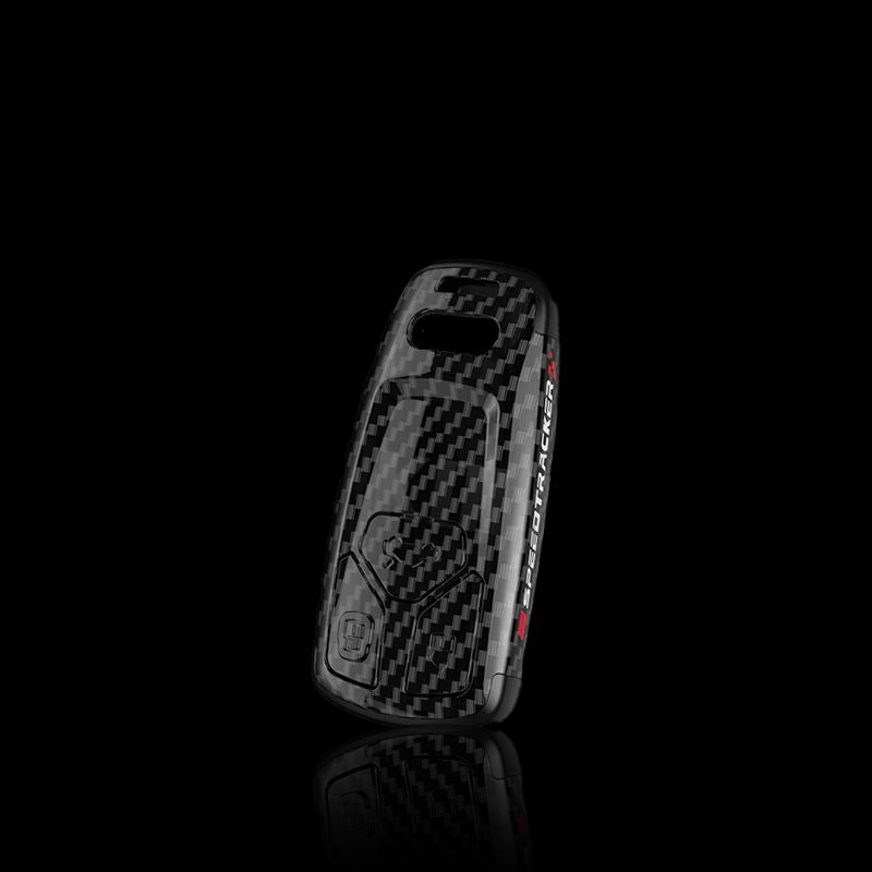 Audi Sport Carbon Fiber Car Key Case Cover Bag For Audi (Type B)