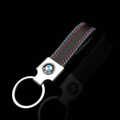 OEM-Style Premium Leather Keychain – for BMW Models