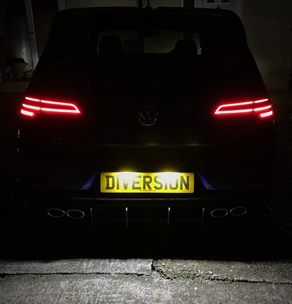 High-Performance LED License Plate Lights for VW Golf Mk5/Mk6/Mk7/7.5