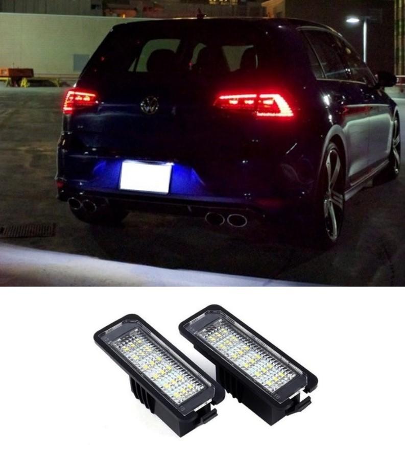High-Performance LED License Plate Lights for VW Golf Mk5/Mk6/Mk7/7.5