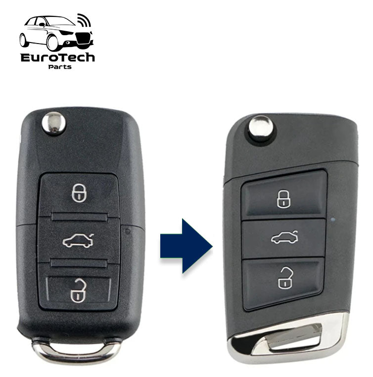 Golf MK7 Key Conversion Kit - Upgrade your Golf MK5 Key to MK7 ...