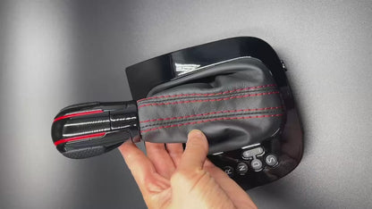 Gloss Black DSG Knob and frame with Premium Alcantara for VW Golf 6/Jetta MK7/MK6/MK5/EOS