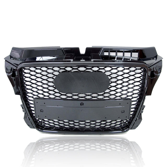 AUDI RS3 Grill– Gloss Black with Chrome Frame for Audi A3/S3 8P (2008-2012)