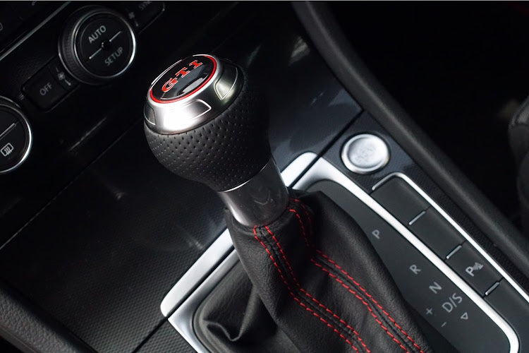 Custom Audi-Inspired Premium Leather Automatic Gear Shift Knob for VW Golf R GTI